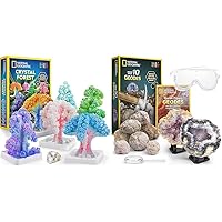 NATIONAL GEOGRAPHIC Crystal Growing and Geode Breaking STEM Kits for Kids