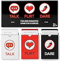 ARTAGIA Romantic Game for Couples - Date Night Ideas Girlfriend, Boyfriend, Newlywed, Wife or Husband. 3 Games in 1: Talk, Flirt, Dare. Reignite and Deepen Relationship with Your Partner.
