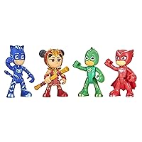 PJ Masks Heroes and an Yu Figure Set Preschool Toy, 4 Poseable Action Figures and 1 Accessory for Kids Ages 3 and Up (Amazon Exclusive)