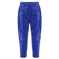 CHICTRY Kids Boys Girls Shiny Sequins Hip Hop Jazz Dance Pant Sweatpants Performance Trouser Harem Pants