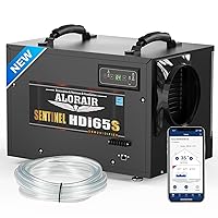 ALORAIR Crawl Space Dehumidifiers, 120 PPD Energy Star Wi-Fi APP Controls Crawlspace Dehumidifiers with Pump and Hose, Compact Auto Defrost Basement Commercial Dehumidifiers
