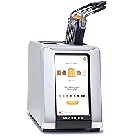 Revolution InstaGLO® R180S Toaster, in Stainless/Chrome + Revolution Toastie Press (BUNDLE) – Perfect Toast, Grilled Cheeses, Quesadillas, and Paninis in your Toaster (2 items)