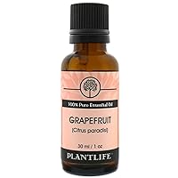 Plantlife Grapefruit Aromatherapy Essential Oil - Straight from The Plant 100% Pure Therapeutic Grade - No Additives or Fillers - 30 ml