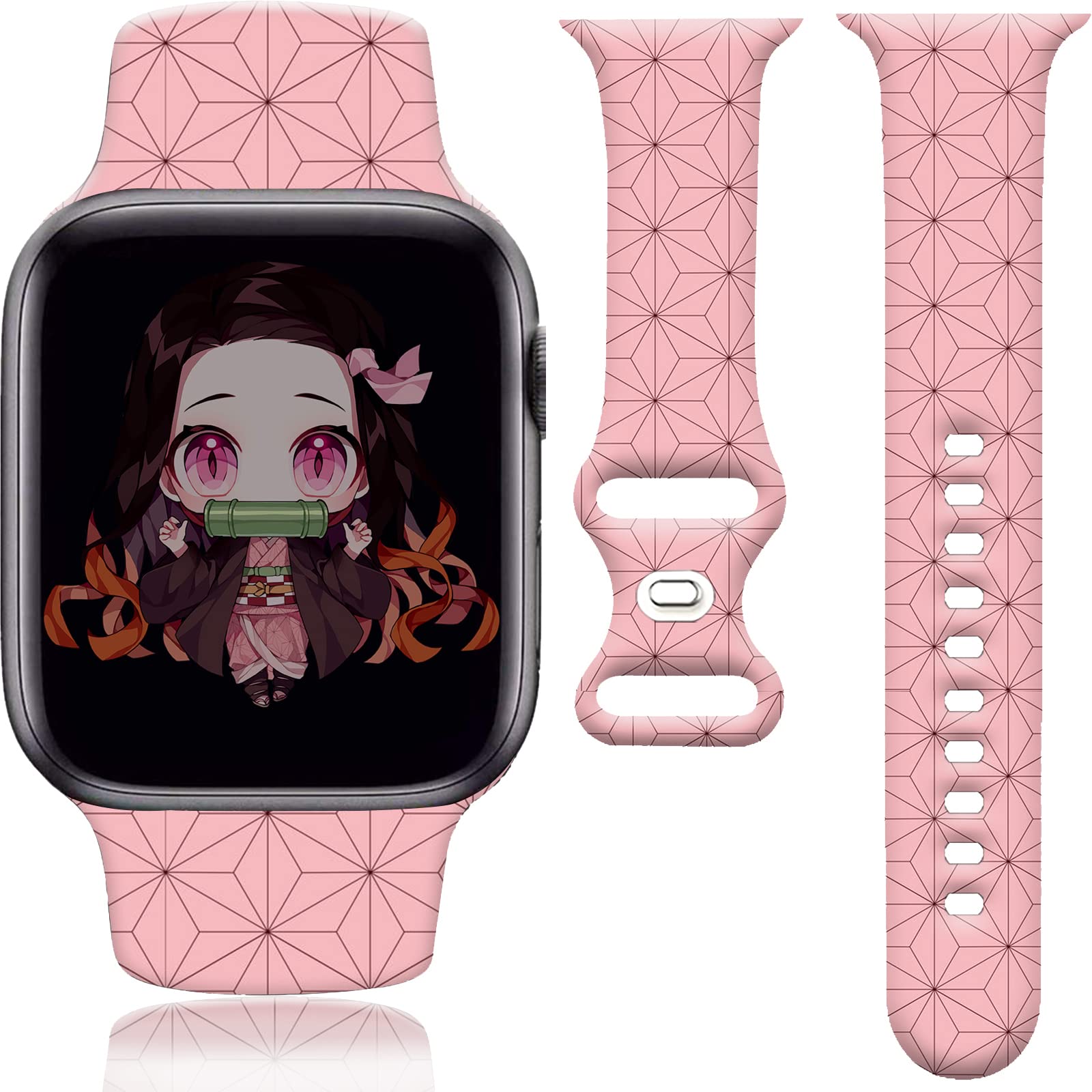 Mua RCFFDL Anime Watch Band Compatible with Watch Bands 38mm 40mm 42mm  44mm, Cartoon Design Silicone Replacement Sport Strap Compatible for Smart  Watch Series SE 7 6 5 4 3 2 1 trên Amazon Mỹ chính hãng 2023 | Giaonhan247