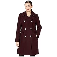 Vince Camuto Women's Double-Breasted Long Wool Coat