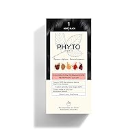 PHYTO Phytocolor Permanent Hair Color with Botanical Pigments, 100% Grey Hair Coverage, Ammonia-free, PPD-free, Resorcin-free, 0.42 oz