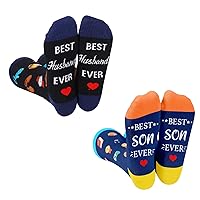 HAPPYPOP Gifts For Family Husband Gifts Son Gifts Funny Father's Day Gifts For Husband Son Funny Husband Son Socks