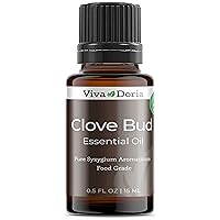 100% Pure Clove Bud Essential Oil, Undiluted, Food Grade, 15 mL (0.5 fl oz)