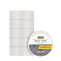 Scotch Duct Tape, White, 1.88-Inch by 20-Yard, 6-Pack
