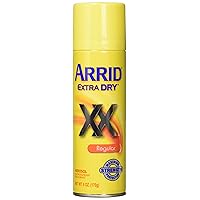 Arrid Extra Dry Regular Aerosol Antiperspirant Deodorant 6 Oz, Pack of 6