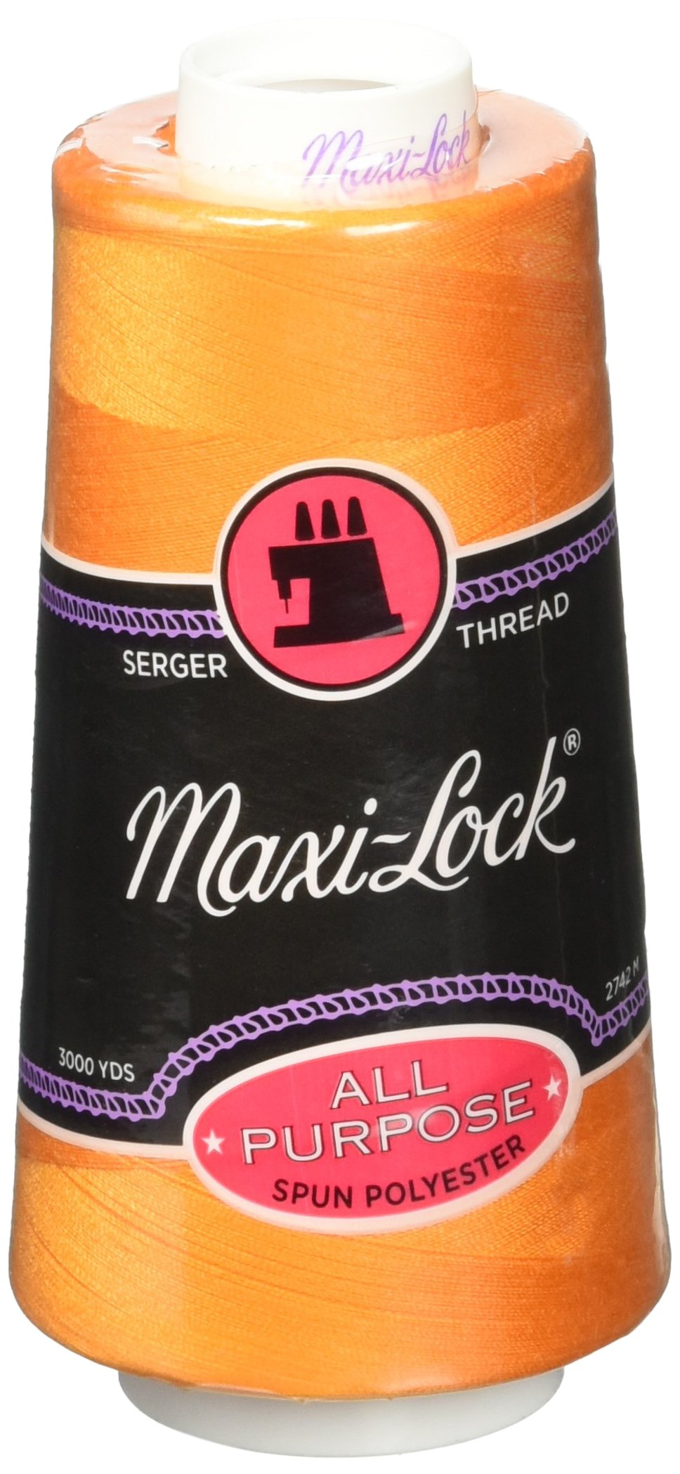 American & Efird Maxi-Lock Cone 3000 yds Papaya Thread