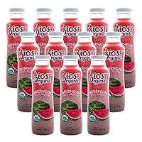 Juice - USDA Organic Certified - Cold Pressed, No Added Sugar, No Water, No Artificial Colors, No Preservatives, No Flavors Added, No Gluten - Pack of 12 Glass Bottle,11.2 Fl Oz (Watermelon)