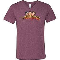 Three Stooges Logo Tri Blend V-Neck Shirt