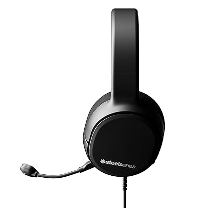 SteelSeries Arctis 1 Wired Gaming Headset – Detachable Clearcast Microphone – Lightweight Steel-Reinforced Headband – for PC, PS4, Xbox, Nintendo Switch and Lite, Mobile,Black