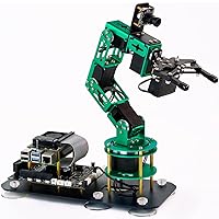 Yahboom Robot Arm Kit 6DOF for Raspberry Pi 4B AI Programmable Electronic DIY Robot Hand Building with Camera for Adults ROS Open Source (RPI-DOFBOT-Pi 4B-4GB)