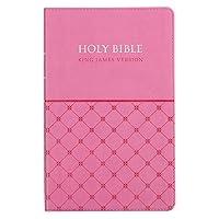 KJV Holy Bible, Gift Edition Faux Leather, King James Version, Pink KJV Holy Bible, Gift Edition Faux Leather, King James Version, Pink Imitation Leather Paperback