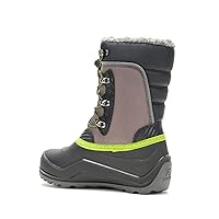 Kamik Boys' Luke 4 Waterproof Winter Boot Charcoal 4 Medium US