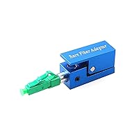 Fiber Optic Adapter FC/SC/LC APC Square Type Bare Fiber Adapter Coupler for Fiber Emergency Repair and Connection (LC/APC)