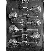 S071 Golf Ball Lollipop Chocolate Candy Soap Mold with Exclusive Molding Instructions