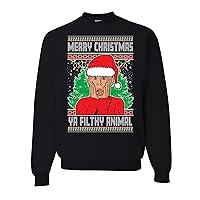 Will Slap Chris Award Show Keep Santa's Name Out Your Mouth Funny Ugly Christmas Crewneck Sweatshirt