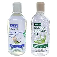 Aloe Vera gel and Coconut Oil