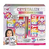 Fashion Angels CRYSTALIZE IT! Activity Journal & Pen Set Painting by Numbers Crystal by Numbers