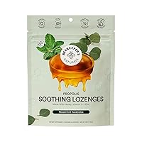 Beekeeper's Naturals Soothing Mint Eucalyptus Cough Drops, Immune Support with Vitamin D, Zinc and Propolis, Cooling & Throat Soothing Lozenges, 14 Ct