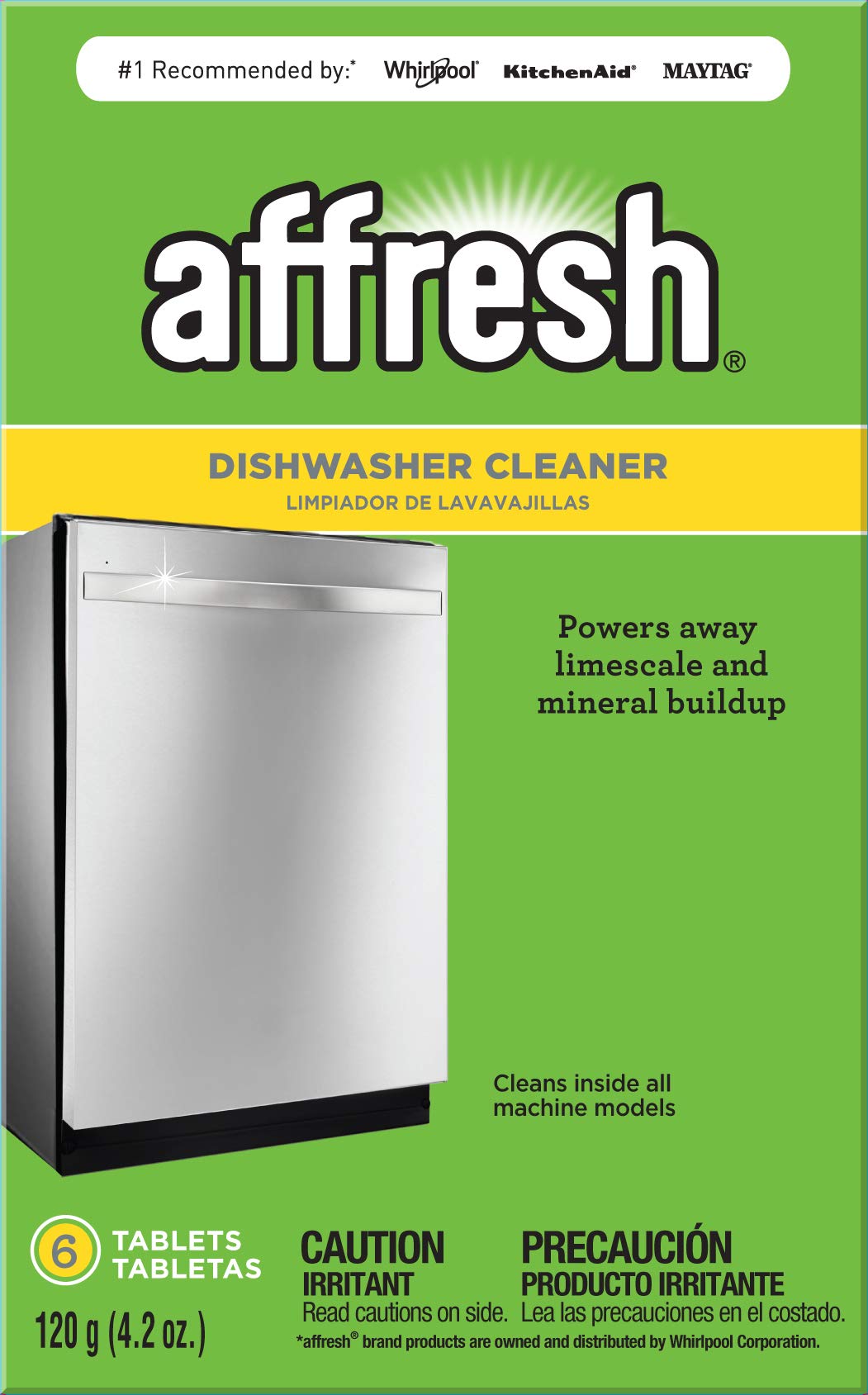 Affresh Dishwasher Cleaner, Helps Remove Limescale and Odor-Causing Residue, 6 Tablets & Coffee Maker Cleaner, Works with Multi-cup and Single-serve Brewers, 3 Tablets
