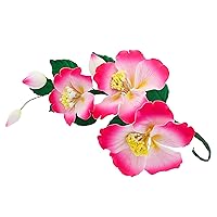 Global Sugar Art Camellia & Orchid Sugar Cake Flowers Spray, 1 Count by Chef Alan Tetreault