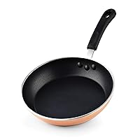 Cook N Home Nonstick Frying Pan Skillet, 8-Inch Sauté Fry Pan Omelet Egg Pan Induction Cookware, Copper
