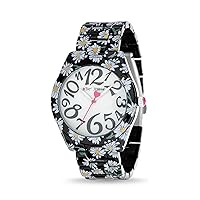 Betsey Johnson Women's Watch – Printed Decorative Wristwatch, 3 Hand Quartz Movement with Easy Read Dial