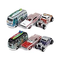 Johnny Lightning Collector's Tin 2023 Set of 6 Cars Release 3 Limited Edition 1/64 Diecast Model Cars by Johnny Lightning JLCT013