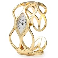 Bracelet Watch Stainless Steel Band Women's Quartz Golden Watch Casual Simple Dress Watches for Women