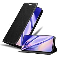 Book Case Compatible with OnePlus Nord CE 5G in Night Black - with Magnetic Closure, Stand Function and Card Slot - Wallet Etui Cover Pouch PU Leather Flip