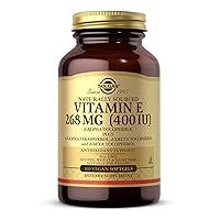 Vitamin E 268 mg (400 IU) - 100 Vegan Softgels - Naturally Sourced - Non-GMO, Gluten Free - 100 Servings