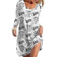 for Ladies' for Teen Girls' Zipper Undershirt Printed Long Sleeved Softly Buttoned-Down