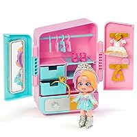 Tara’s Wardrobe – Wardrobe with over 18 fashion accessories and exclusive doll with 3 fun expressions. Includes 2 outfits, accessories and shoes, hangers, drawers and 3 stickers