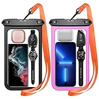 2 Pcs Waterproof Phone Pouch, [Up to 10