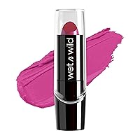 Silk Finish Lipstick, Hydrating Rich Buildable Lip Color, Formulated with Vitamins A,E, & Macadamia for Ultimate Hydration, Cruelty-Free & Vegan - Fuchsia with Blue Pearl