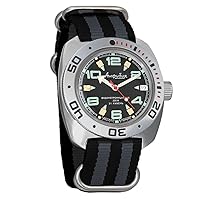 Vostok Amphibian Automatic Mens Self-Winding Diver Amphibia 710 Case Wrist Watch 710334