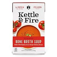 Kettle & Fire Kettle And Fire, Tomato Soup With Chicken Bone Broth, 16.9 Oz