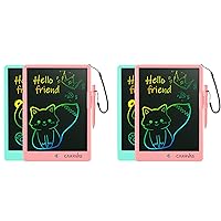 Drawing Pad for Kids 4 Pack Doodle Board 10inch Colorful Drawing Tablet Erasable Writing Pad Toys Kids Gifts for 3-5 5-7 6-8 Years Old Girls Boys Toddlers