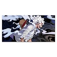 Tngozom Anime Poster Gear 5 Luffy Poster HD Print Canvas Painting Wall Art for Living Room Decor Aesthetic Prints Boy Gift 12x24inch (Unframed)