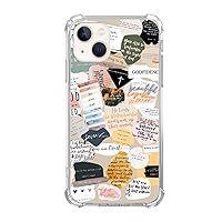 Inspirational Aesthetic Case Compatible with iPhone 15 Plus, Bible Christian Positive Quotes Case for iPhone 15 Plus for Teens Men and Women, Cool Trendy TPU Bumper Case Cover
