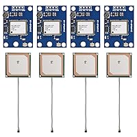 4pcs GY-NEO6MV2 NEO-6M GPS Module NEO6MV2 with Flight Control EEPROM MWC APM2.5 Large Antenna for EEPROM APM 2.5