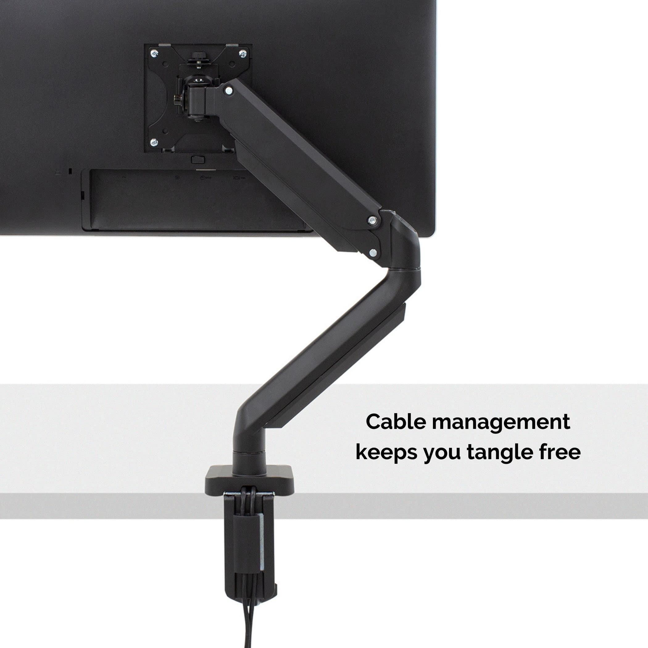 Fellowes 8043301 Platinum Series Adjustable Computer Monitor Stand for Desk with Single Monitor Arm, 32 Inch Monitor Capacity