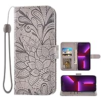 Wallet Folio Case for Sony Xperia XZ, Premium PU Leather Slim Fit Cover for Xperia XZ, 2 Card Slots, 1 Transparent Photo Frame Slot, Good Touch, Gray