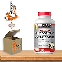 Kirkland Signature Glucosamine HCI 1500mg Chondroitin Sulfate 1200mg 280 Tablets + Includes Venanciosfridge Sticker (Pack of 1)