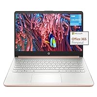 HP Stream 14-inch Laptop for Student and Business - Intel Quad-Core Processor, 4GB RAM, 320GB Storage (64GB eMMC + 256GB Card), 1-Year Office 365, Webcam, 11H Long Battery Life, Wi-Fi, Win11 H in S