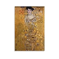 dabaodan Gustav Klimts The Woman in Gold Cool Poster Decorative Painting Poster Album Cover Posters for Bedroom Wall Art Canvas Posters Music Album Cover Poster 16x24inch(40x60cm) Unframe-style